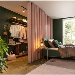 BAUHAUS Elbersdrucke Ösenschal Lino Rosa, 140 X 255 Cm, 100 % Polyester -BAUHAUS Shop 12 1008