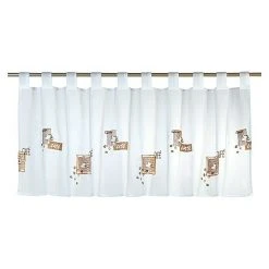 BAUHAUS Elbersdrucke Cafehaus-Gardine Café 140 X 48 Cm, 100 % Polyester, Braun/Weiß