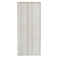 BAUHAUS Conacord Fadenvorhang Seil Beige/Schwarz, 90 X 200 Cm, 100 % Baumwolle