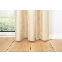 BAUHAUS Ösenschal Stream B X H: 135 X 300 Cm, 100 % Polyester, Sand -BAUHAUS Shop 12 1034