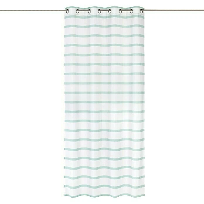 BAUHAUS Elbersdrucke Ösenschal Ida 140 X 255 Cm, 100 % Polyester, Weiß/Mint 3 BAUHAUS Elbersdrucke Ösenschal Ida 140 X 255 Cm, 100 % Polyester, Weiß/Mint