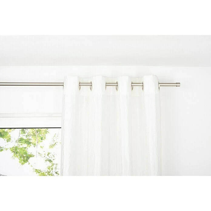BAUHAUS Ösenschal Stream B X H: 135 X 300 Cm, 100 % Polyester, Weiß 3 BAUHAUS Ösenschal Stream B X H: 135 X 300 Cm, 100 % Polyester, Weiß