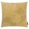 BAUHAUS Kissen Jacquard Floral, Senf, 50 X 50 Cm, Vorderseite: 64 % Viskose, 36 % Baumwolle