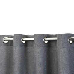 BAUHAUS Elbersdrucke Ösenschal Lino Anthrazit, 140 X 255 Cm, 100 % Polyester -BAUHAUS Shop 12 1066