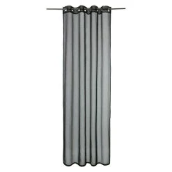 BAUHAUS Expo Ambiente Ösenschal Mia 135 X 245 Cm, 100 % Polyester, Schwarz
