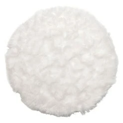 BAUHAUS Sitzkissen Rund Ovium Durchmesser: 34 Cm, Weiß, 80 % Acryl, 20 % Polyester