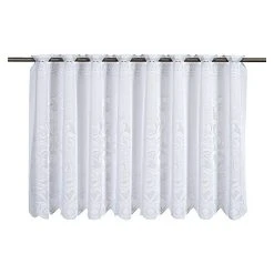 BAUHAUS Elbersdrucke Cafehaus-Gardine B X H: 160 X 60 Cm, Weiß, Floral, 100 % Polyester