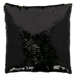 BAUHAUS Kissen Pailletten Schwarz/Gold, 35 X 35 Cm, 100 % Polyester -BAUHAUS Shop 12 116