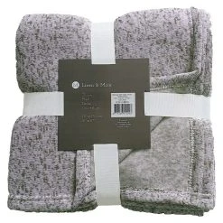 BAUHAUS Decke Melange Light Beige, 170 X 130 Cm