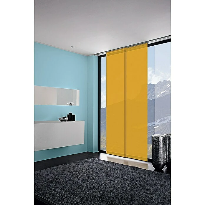 BAUHAUS Expo Ambiente Flächenvorhang Basic Gold, 100 % Polyester, B X H: 60 X 300 Cm 3 BAUHAUS Expo Ambiente Flächenvorhang Basic Gold, 100 % Polyester, B X H: 60 X 300 Cm