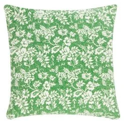 BAUHAUS Kissen Flower Garden Grün, 45 X 45 Cm, 100 % Baumwolle