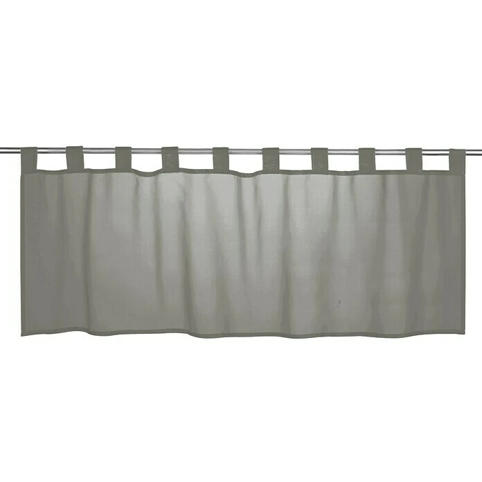 BAUHAUS Elbersdrucke Bistrogardine Basic 140 X 45 Cm, 100 % Polyester, Uni, Grau 3 BAUHAUS Elbersdrucke Bistrogardine Basic 140 X 45 Cm, 100 % Polyester, Uni, Grau