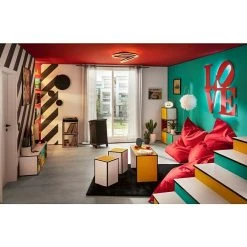 Alternative view of BAUHAUS Expo Ambiente Ösenschal Mia 135 X 245 Cm, 100 % Polyester, Dunkelgrau