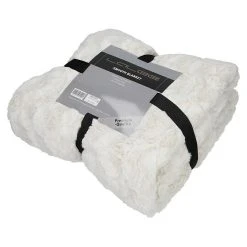 BAUHAUS Decke Smooth Elfenbein, 200 X 150 Cm, 100 % Polyester