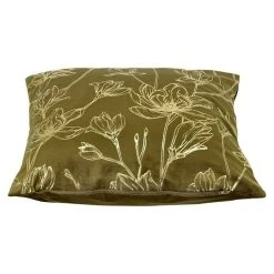 BAUHAUS Kissen Fiona Military Olive, 45 X 45 Cm, 100 % Polyester -BAUHAUS Shop 12 1241