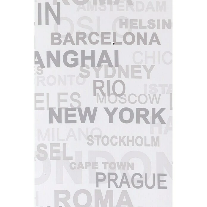 BAUHAUS Expo Ambiente II Flächenvorhang Town Weiß/Grau, 100 % Polyester, 60 X 245 Cm 5 BAUHAUS Expo Ambiente II Flächenvorhang Town Weiß/Grau, 100 % Polyester, 60 X 245 Cm – Bild 3