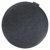 BAUHAUS Sitzkissen Rund Carl Ø X H: 35 X 2 Cm, Anthrazit, 100 % Polyester