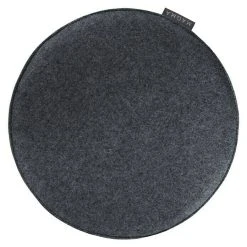 BAUHAUS Sitzkissen Rund Carl Ø X H: 35 X 2 Cm, Anthrazit, 100 % Polyester