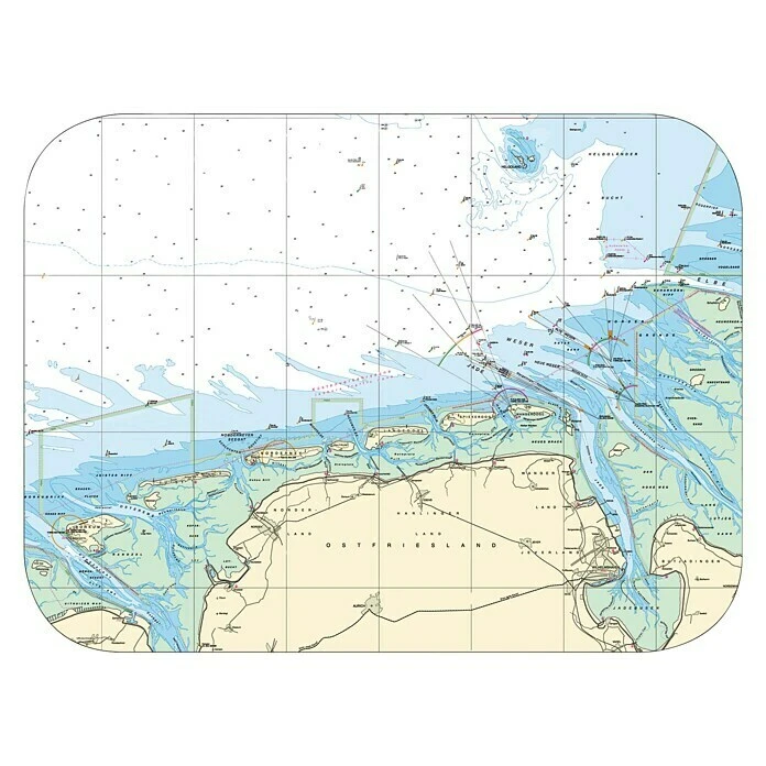 BAUHAUS Navyline Tisch-Set L X B: 40 X 30 Cm, Borkum-Helgoland, Polypropylen 3 BAUHAUS Navyline Tisch-Set L X B: 40 X 30 Cm, Borkum-Helgoland, Polypropylen