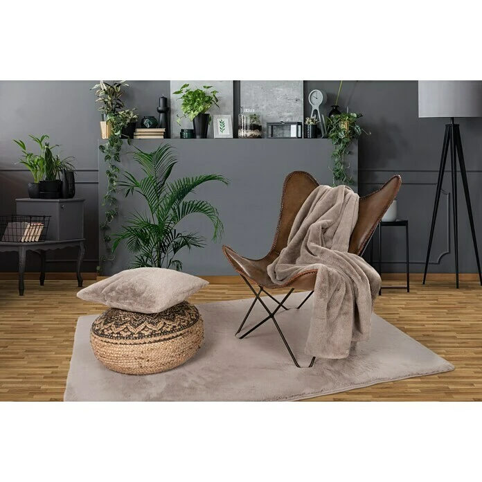 BAUHAUS Kissen Happy Taupe, 48 X 48 Cm, 100 % Polyester 8 BAUHAUS Kissen Happy Taupe, 48 X 48 Cm, 100 % Polyester – Bild 6