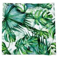 BAUHAUS Kissen Blatt Green, 45 X 45 Cm, 100 % Polyester -BAUHAUS Shop 12 1283