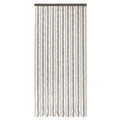 BAUHAUS Conacord Dekovorhang Flauschi Silber/Weiß, 100 X 200 Cm, 100 % Polyester