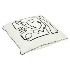 BAUHAUS Kissen Pica II Weiß/Schwarz, 45 X 45 Cm, 100 % Baumwolle -BAUHAUS Shop 12 1378