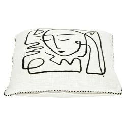 BAUHAUS Kissen Pica II Weiß/Schwarz, 45 X 45 Cm, 100 % Baumwolle -BAUHAUS Shop 12 1379