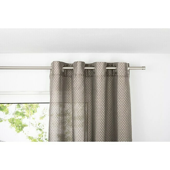 BAUHAUS Ösenschal Dot B X H: 135 X 300 Cm, 100 % Polyester, Taupe 3 BAUHAUS Ösenschal Dot B X H: 135 X 300 Cm, 100 % Polyester, Taupe