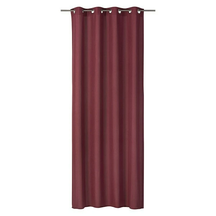 BAUHAUS Elbersdrucke Ösenschal Lino Bordeaux, 140 X 255 Cm, 100 % Polyester 3 BAUHAUS Elbersdrucke Ösenschal Lino Bordeaux, 140 X 255 Cm, 100 % Polyester