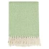 BAUHAUS Decke Zigzag Grün, 170 X 130 Cm, 100 % Baumwolle