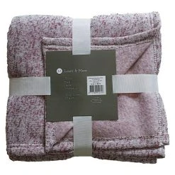 BAUHAUS Decke Melange Burgundy, 170 X 130 Cm, Polyester