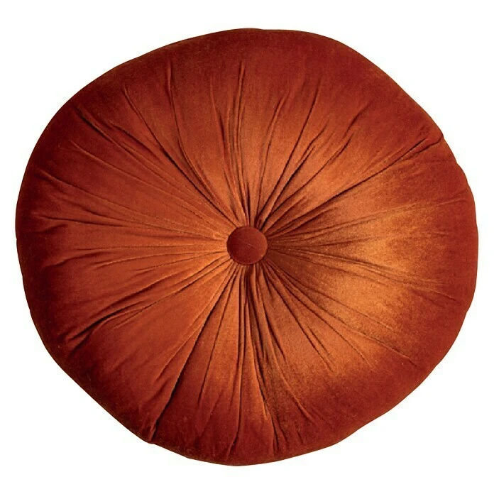 BAUHAUS Kissen Rund Rostrot, Durchmesser: 45 Cm, 100 % Baumwolle 3 BAUHAUS Kissen Rund Rostrot, Durchmesser: 45 Cm, 100 % Baumwolle