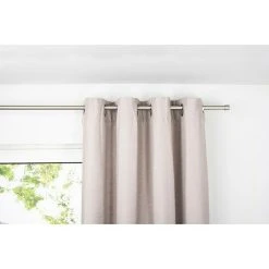 BAUHAUS Ösenschal Leinen-Look B X H: 135 X 245 Cm, 100 % Polyester, Cappuccino -BAUHAUS Shop 12 1489