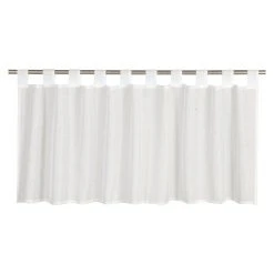 BAUHAUS Elbersdrucke Bistrogardine Effecto Weiß, 140 X 48 Cm, 100 % Polyester