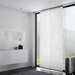 BAUHAUS Expo Ambiente Flächenvorhang Basic Weiß, 100 % Polyester, B X H: 60 X 300 Cm -BAUHAUS Shop 12 1522