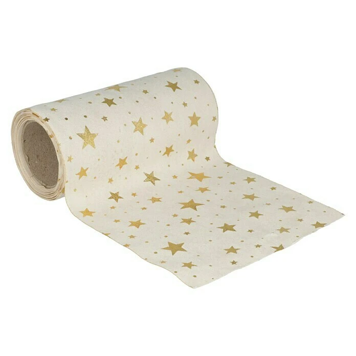 BAUHAUS Dekostoff Beige/Gold, 300 X 12 Cm 2 BAUHAUS Dekostoff Beige/Gold, 300 X 12 Cm