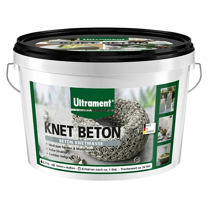 BAUHAUS Ultrament Beton-Knetmasse Knet Beton Hellgrau, 2,5 Kg 2 BAUHAUS Ultrament Beton-Knetmasse Knet Beton Hellgrau, 2,5 Kg