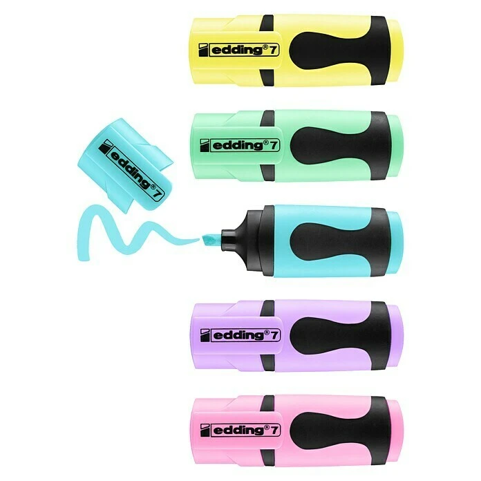 BAUHAUS Edding Textmarker-Set Pastell 5 Stk., Mehrfarbig, 1 Mm - 3 Mm, Keilspitze 3 BAUHAUS Edding Textmarker-Set Pastell 5 Stk., Mehrfarbig, 1 Mm - 3 Mm, Keilspitze – Bild 2
