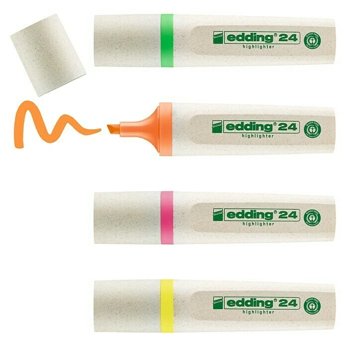 BAUHAUS Edding Textmarker-Set EcoLine 4 Stk., Mehrfarbig, 2 Mm - 5 Mm, Keilspitze 3 BAUHAUS Edding Textmarker-Set EcoLine 4 Stk., Mehrfarbig, 2 Mm - 5 Mm, Keilspitze – Bild 2