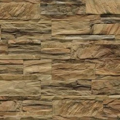 Alternative view of BAUHAUS Indo Holzpaneel 3D Wall Diamondwood Nature Teak, 555 X 180 X 10 Mm, 10 Paneele