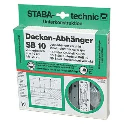 BAUHAUS Staba Deckenabhänger SB 10 Verstellbar: 10 Cm - 20 Cm, 15 Stk.