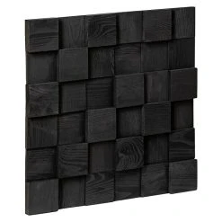 BAUHAUS Holzpaneel Pino Buche, Carbon, 380 X 380 Mm, Stärke: 12 Mm - 20 Mm, 4 Paneele