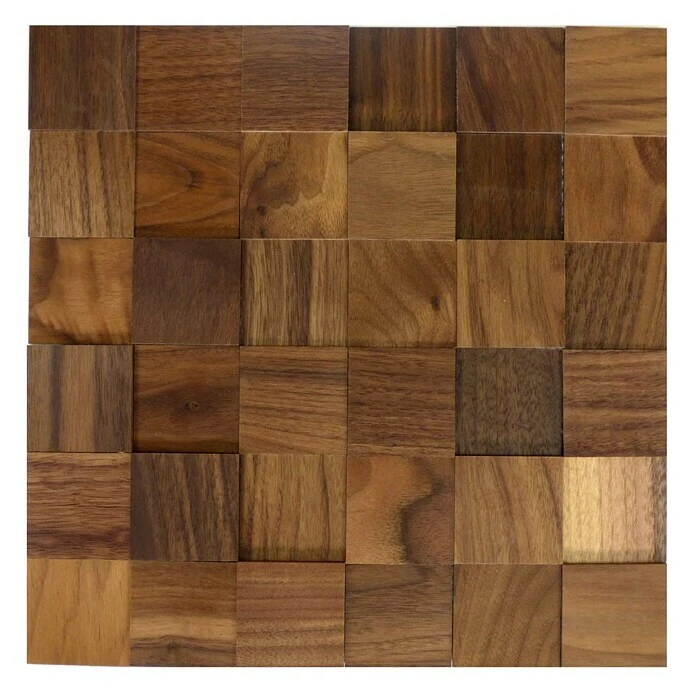 BAUHAUS Wodewa Holzmosaik 50 Nussbaum 300 X 300 Mm, Stärke: 2 Mm - 6 Mm, 1 Matte 3 BAUHAUS Wodewa Holzmosaik 50 Nussbaum 300 X 300 Mm, Stärke: 2 Mm - 6 Mm, 1 Matte