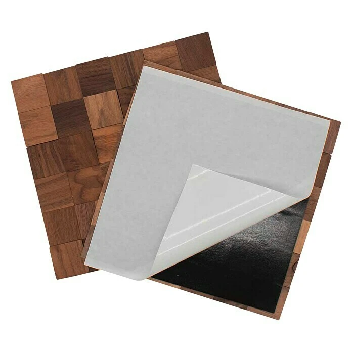 BAUHAUS Wodewa Holzmosaik 50 Nussbaum 300 X 300 Mm, Stärke: 2 Mm - 6 Mm, 1 Matte 4 BAUHAUS Wodewa Holzmosaik 50 Nussbaum 300 X 300 Mm, Stärke: 2 Mm - 6 Mm, 1 Matte – Bild 2