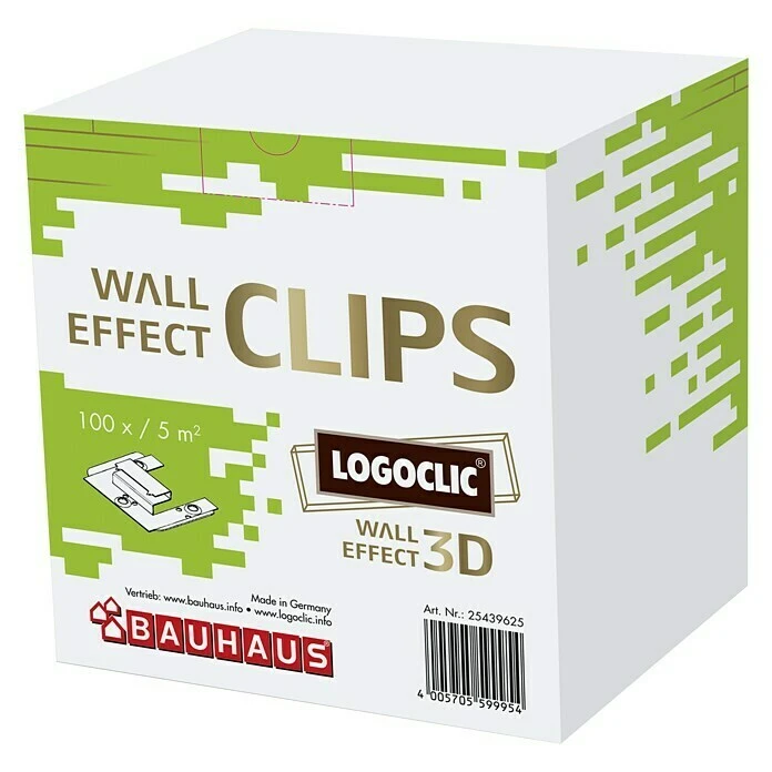 BAUHAUS LOGOCLIC Paneelkrallen Wall Effect 3D 100 Stk. 3 BAUHAUS LOGOCLIC Paneelkrallen Wall Effect 3D 100 Stk.