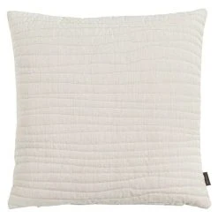 BAUHAUS Kissen Uneven Stitching Sand, 45 X 45 Cm, 100 % Baumwolle