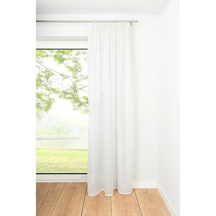BAUHAUS Schlaufenschal Breeze B X H: 135 X 245 Cm, 100 % Polyester, Weiß 3 BAUHAUS Schlaufenschal Breeze B X H: 135 X 245 Cm, 100 % Polyester, Weiß