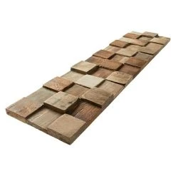 BAUHAUS Holzpaneel Brix Teak, 510 X 140 X 20 Mm, 2 Paneele