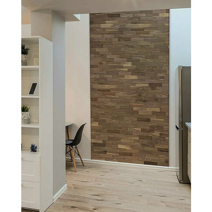 BAUHAUS Wodewa Echtholzriemchen 200 Nussbaum 200 X 50 Mm, 2 Mm - 6 Mm, 1 M², Strukturiert Unbehandelt 7 BAUHAUS Wodewa Echtholzriemchen 200 Nussbaum 200 X 50 Mm, 2 Mm - 6 Mm, 1 M², Strukturiert Unbehandelt – Bild 5